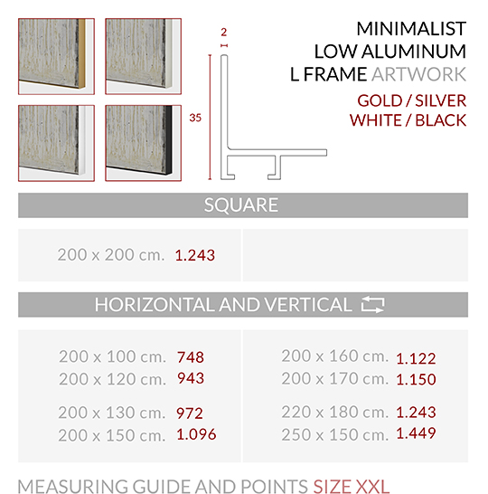 Medidas Marco Minimalist L low XXL